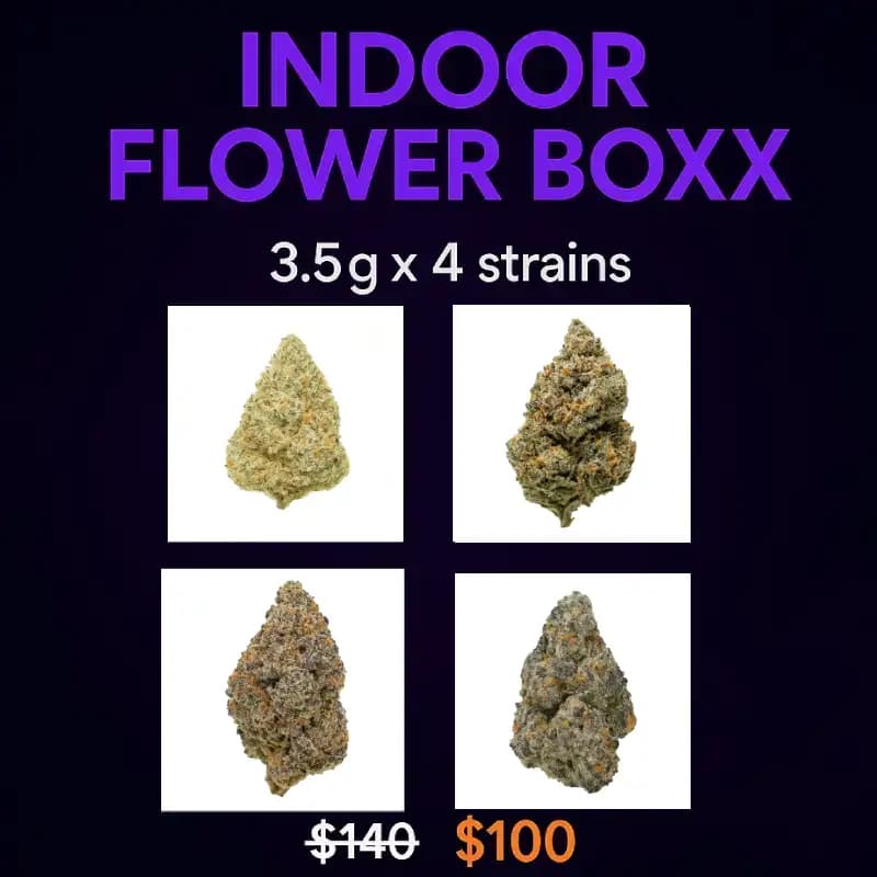 Indoor THCa Flower Sampler Boxx (4 x 3.5g)